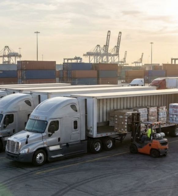 Dry Van Trucking Services for Retail Import Freight