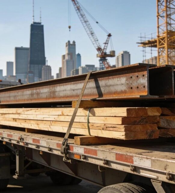 Flatbed Freight Services in Chicago: Reliable Transport of Construction Materials & Heavy Equipment